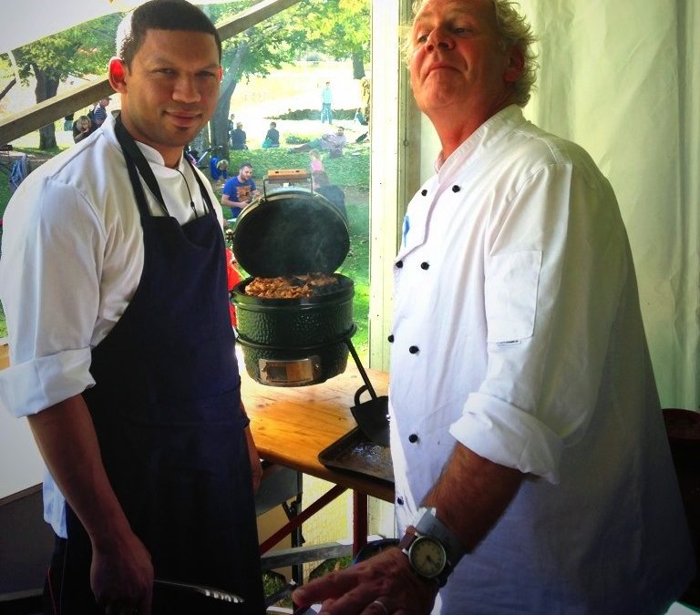 Big Green Egg at the Winter Sculpture Fair