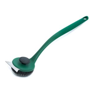 SpeediClean™ Palmyra Bristle Long-Handle Grid Scrubber